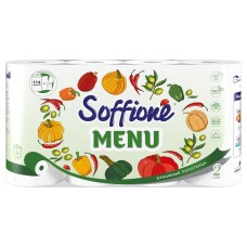Полотенца бумажные Soffione Menu 2 cлоя, 4 рулона (kastd) в магазинах Ашан
