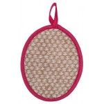 Мочалка для тела Eva Ladies овальная крапива хлопок, 16х12 см (kastd)