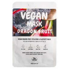 Маска для лица The nicess Vegan с драконьим фруктом тканевая, 25 мл (kastd) в магазинах Ашан