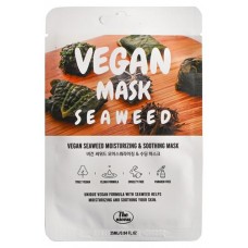 Маска для лица The nicess Vegan увлажнение с морскими водорослями тканевая, 25 мл (kastd) в магазинах Ашан