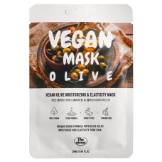 Маска для лица The nicess Vegan увлажнение и эластичность с оливковым маслом тканевая, 25 мл (kastd) в магазинах Ашан