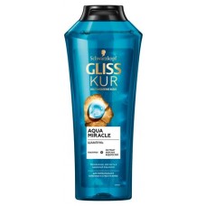 Шампунь для волос Gliss Kur Aqua Miracle для нормальных и склонных к сухости увлажнение и мягкость, 400 мл (kastd) в магазинах Ашан