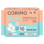 Прокладки женские гигиенические Corimo впитывающие анатомической формы M - 19 сm, 10 шт (kastd)