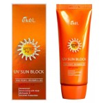 Крем солнцезащитный Ekel с экстрактом алоэ SPF50PA+++, 70 мл (kastd)
