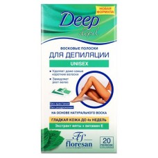 Восковые полоски Floresan Unisex с экстрактом мяты, 20 шт (kastd) в магазинах Ашан