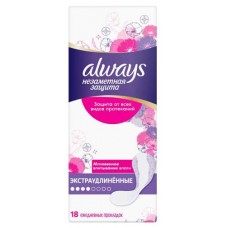 Прокладки ежедневные Always Экстра удлиненные незаметная защита, 18 шт. (kastd) в магазинах Ашан