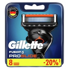 Сменные кассеты Gillette Fusion5 ProGlide для бритвы с 5 лезвиями, 8 шт (kastd) в магазинах Ашан