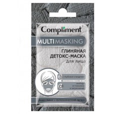 Маска для лица Compliment Multimasking с черной глиной и вулканическим пеплом, 7 мл (kastd) в магазинах Ашан