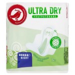 Прокладки гигиенические АШАН Красная птица Ультра Найт Драй, 7 шт (kastd)