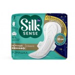 Прокладки толстые Ola! Silk Sense Classic Wings Singles Night Ромашка, 7 шт (kastd)