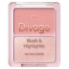 Палетка для лица Divage Blush&Highlighter Duo Тон 02, 8 г (kastd) в магазинах Ашан