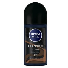 Антиперсперант шариковый мужской Nivea Ultra Carbon, 50 мл (kastd) в магазинах Ашан