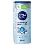 Гель для душа мужской Nivea Men Заряд чистоты, 250 мл (kastd)