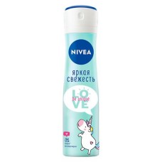 Дезодорант-антиперспирант спрей Nivea Love Be Trendy Нежная свежесть, 150 мл (kastd) в магазинах Ашан