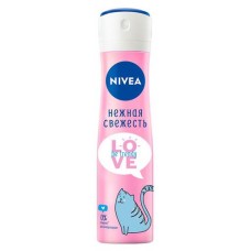 Дезодорант-антиперспирант спрей Nivea Love Be Unique Яркая свежесть, 150 мл (kastd) в магазинах Ашан