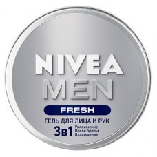 Гель для лица и рук мужской Nivea MEN Fresh 3в1 Увлажняющий, 75 мл (kastd) в магазинах Ашан