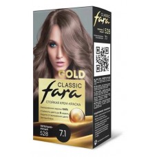 Крем-краска для волос Fara Classic Gold 528 Пепельно-русый 7.1, 156 г (kastd) в магазинах Ашан