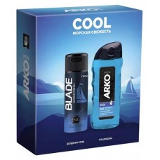 Набор подарочный Arko Men Гель для душа 260 мл + Дезодорант Blade Marine Fresh 150 мл (kastd) в магазинах Ашан