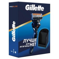 Подарочный набор для мужчины Gillette Fusion5 бритва и подставка (kastd) в магазинах Ашан