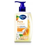Крем-мыло Aura Pure Cotton 2в1 для рук и тела Хлопок и мед, 300 мл (kastd)