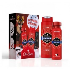 Подарочный набор для мужчин Old Spice Captain, дезодорант-спрей 150мл + гель для душа 3в1 250 мл (kastd) в магазинах Ашан
