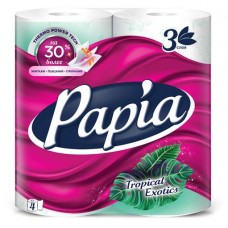 Туалетная бумага Papia Tropical Exotics 3 слоя, 4 рулона (kastd) в магазинах Ашан