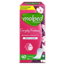 Прокладки ежедневные Molped Everyday Freshness 2 капли, 40 шт (kastd) в магазинах Ашан