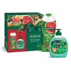 Подарочный набор Palmolive Супер фуд, Гель-крем для душа 250 мл + Жидкое мыло для рук 300 мл (kastd) в магазинах Ашан