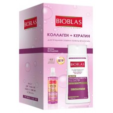 Подарочный набор BIOBLAS с коллагеном и кератином для придания объема тонким волосам, шампунь для волос 360 мл + кондиционер для волос 115 мл (kastd) в магазинах Ашан