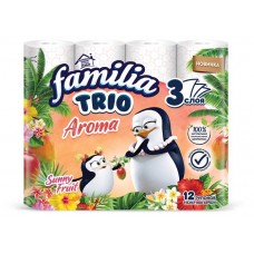 Туалетная бумага Familia Trio Sunny Fruit 3 слоя, 12 рулонов (kastd) в магазинах Ашан