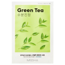Маска для лица MISSHA Airy Fit успокаивающая тканевая с экстрактом зеленого чая для сухой кожи, 19 г (kastd) в магазинах Ашан