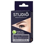 Крем-хна для бровей Studio Professional Темно-коричневый, 2х5 мл (kastd) Крем-хна для бровей Studio Professional Темно-коричневый, 2х5 мл (kastd)