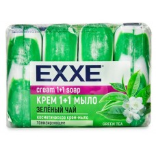 Мыло туалетное EXXE Зеленый чай, 4 х 90 г (kastd) в магазинах Ашан