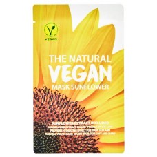 Маска для лица She's Lab The Natural Vegan Sunflower Mask с экстрактом подсолнечника тканевая, 20 мл (kastd) в магазинах Ашан