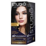 Крем-краска для волос Studio Professional Стойкая 1.0 Чёрный (kastd)