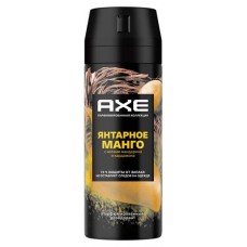 Дезодорант аэрозоль Axe Парфюмированный 72ч защиты от пота и запаха янтарное манго, 150 мл (kastd) в магазинах Ашан