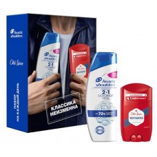 Набор подарочный для мужчин Шампунь от перхоти 2в1 Основной уход, 200 мл + Дезодорант-стик, 50 мл (kastd) в магазинах Ашан