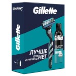 Набор подарочный Gillette Mach3 с 1 сменной кассетой + пена для бритья Sensitive Skin, 200 мл (kastd) Набор подарочный Gillette Mach3 с 1 сменной кассетой + пена для бритья Sensitive Skin, 200 мл (kastd)