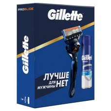 Набор подарочный Gillette Fusion5 ProGlide с 1 сменной кассетой + гель для бритья, 200 мл (kastd) в магазинах Ашан