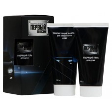 Набор подарочный мужской Family Cosmetics Первый во всем Гель, 150 мл + Шампунь, 150 мл (kastd) в магазинах Ашан