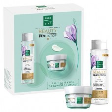 Набор подарочный Чистая Линия Линия Beauty Protection, Тонер 10 мл + Крем-флюид для лица 45 мл (kastd) в магазинах Ашан