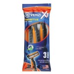 Бритвенные станки Venzi Х3 одноразовые, 3 шт (kastd)