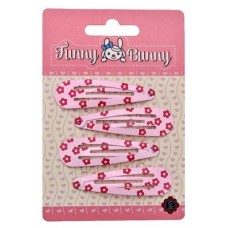 Заколка детская для волос Funny Bunny в ассортименте, 4 шт (kastd) в магазинах Ашан