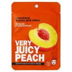 Маска тканевая для лица Beauty Fox Very juicy peach с гиалуроновой кислотой и персиком, 25 мл (kastd)
