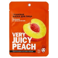 Маска тканевая для лица Beauty Fox Very juicy peach с гиалуроновой кислотой и персиком, 25 мл (kastd) в магазинах Ашан