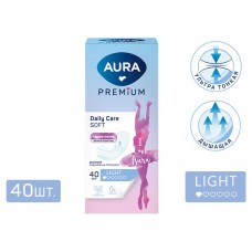 Прокладки женские ежедневные Aura Premium, 40 шт (kastd) в магазинах Ашан