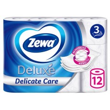 Бумага туалетная Zewa Deluxe Белая, 3 слоя, 12 рулонов (kastd) в магазинах Ашан