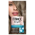 Краска для волос Gliss Kur Уход и увлажнение Холодный пепельно-русый тон 8-1, 142,5 мл (kastd)