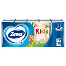 Платочки бумажные Zewa Kids 3 слоя, 10 шт (kastd) в магазинах Ашан
