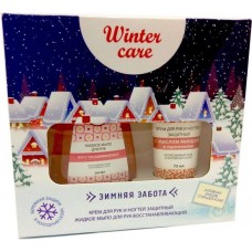Подарочный набор Мыло жидкое для рук Winter Care, 200 мл + Крем для рук и ногтей Winter Care Зимняя забота, 75 мл (kastd) в магазинах Ашан